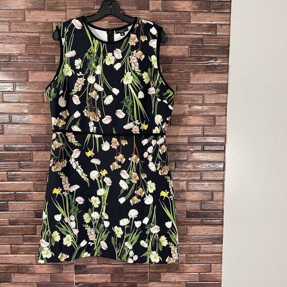Victoria Beckham for Target Dresses & Skirts - Victoria Beckham Target Size XL Black English Floral Sheath Dress